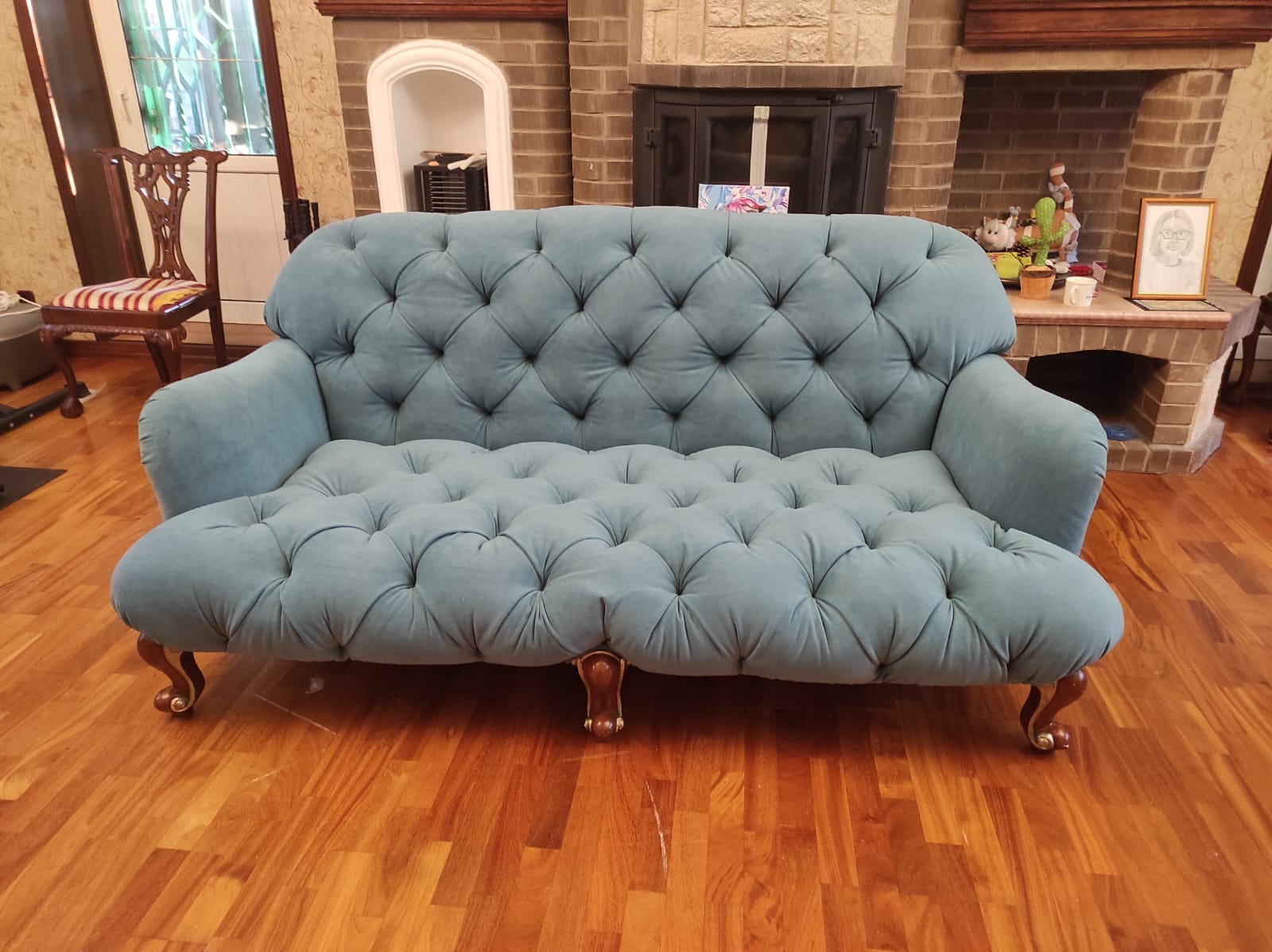 Обивка дивана. Бабушкин